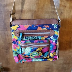 Lilly Bloom Hobo Floral Multi Color Handbag